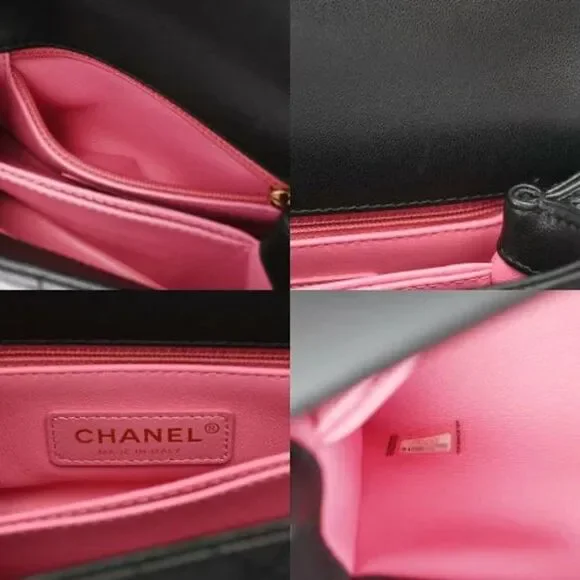 Chanel Black Quilted Chèvre Extra Mini Rainbow Coco Handle Flap Gold Hardware - Picture 11 of 12